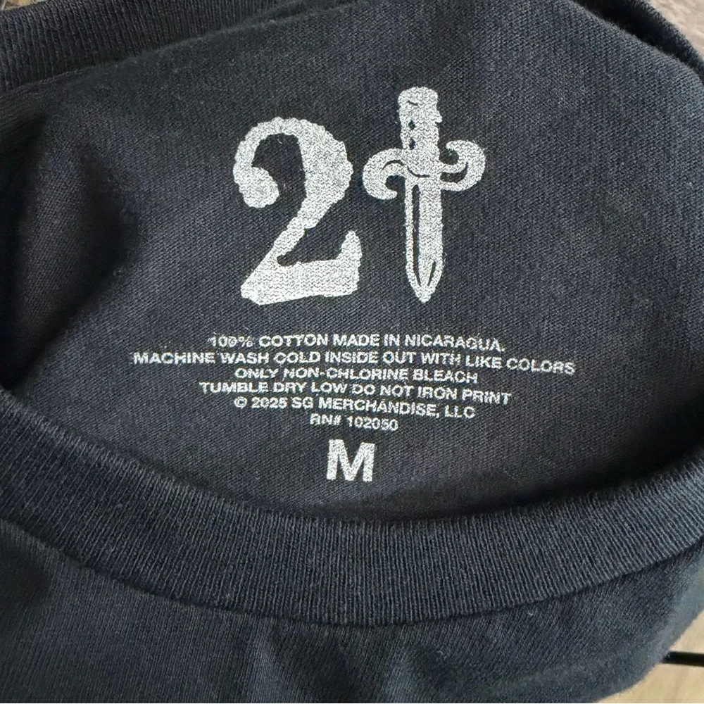 NWOT 21 Savage Men's Black Graphic Tee, Medium